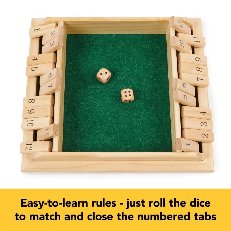 Game Gallery 2-Player Shut the Box Classic Game, 3 of 9