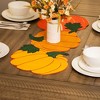 Northlight Embroidered Pumpkin Trio Fall Harvest Table Runner - 32.25" - Orange and Green - 2 of 4