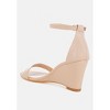 Pobora Genuine Leather Slim Wedge Sandals Women - 3 of 4