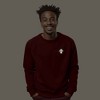 Dalix Mushroom (Glow in the Dark) Embroidered Fleece Sweatshirt Pullover Mens - 2 of 4