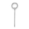 Black Bow Jewelry Sterling Silver, Jersey Collection, Medium Number 6 Pendant - 2 of 4