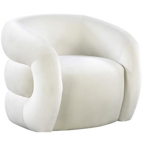 Meridian Furniture Roxbury Cream Velvet Accent Chair - 1 of 4