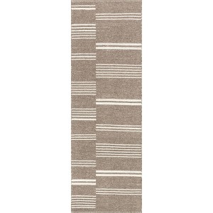 Nuloom Birchwood Reversible Striped Wool Area Rug - 1 of 4