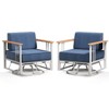 Outdoor Swivel Chairs High Back Swivel Patio Chairs Patio Swivel Glider Chairs - 3 of 4