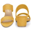 Perphy Women's Open Toe Dual Straps Block Heels Slide Sandals - 2 of 4