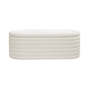 Bella Depot 40''W Chenille Storage Ottoman Bench - 1 of 4