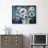 30" x 40" Indigo Touch of Gold by Nan: Large Botanical Wall Canvas, Modern Decor - Masterpiece Art Gallery - 4 of 4