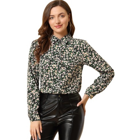 Ladies 2024 floral shirt