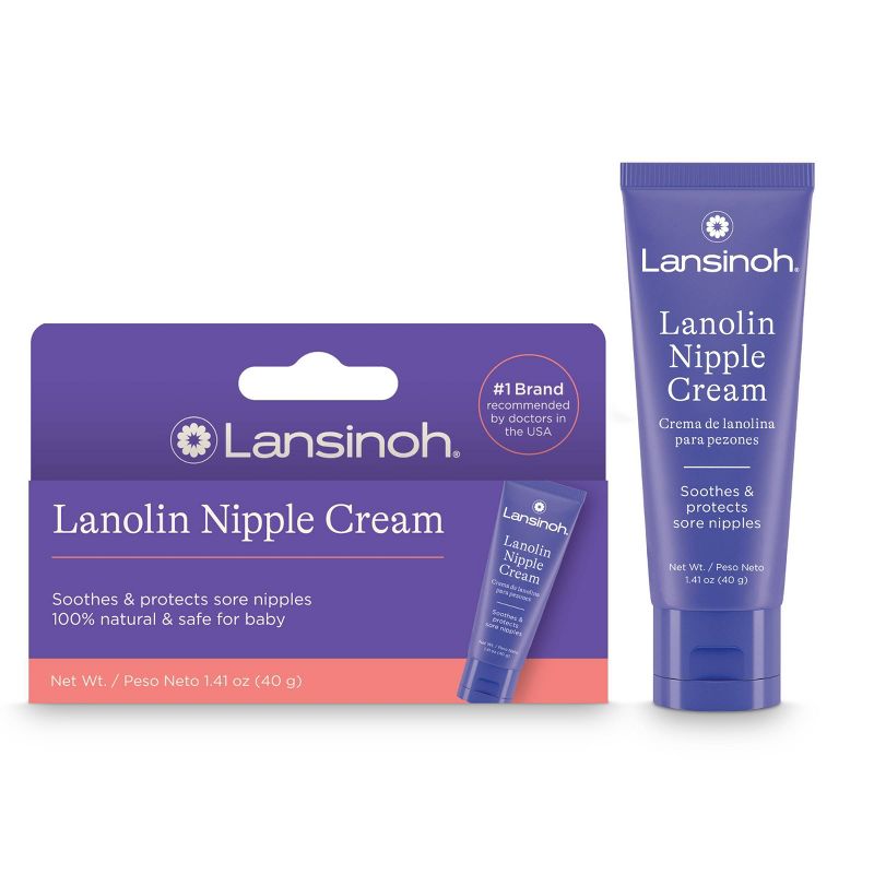 Lansinoh Lanolin Nipple Cream for Breastfeeding Essentials - 1.41oz, 1 of 12