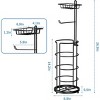 TOBILI Techvida Toilet Paper Holder Stand with Shelf, Bathroom Freestanding Toilet Paper Stand with 4 Rolls Paper - 3 of 4