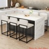 Bar Stools Set of 2, Modern Barstools w/ Backs, Counter Height Bar Stool Chairs for Kitchen Island - 4 of 4