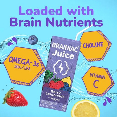 Brainiac Kids Berry Lemonade Juice Drink 8 pk/6.75 fl oz Boxes