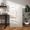 Dexmalle Metal Storage Vertical Filing Cabinet with Lock,4 Drawers and 1 door, - 2 of 4