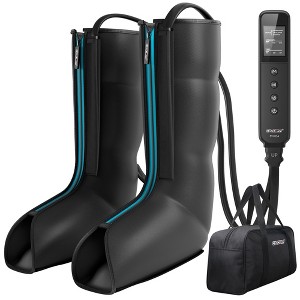 CINCOM Leg and Foot Massager for Circulation, Air Compression Calf Knee Massager, Handheld Controller with Multiple Massage - 1 of 4
