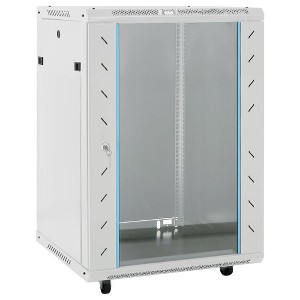 vidaXL 15U Network Cabinet 19" IP20 Gray 20.9"x15.7"x31.5" - 1 of 4