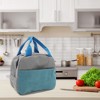 Unique Bargains Insulated Lunch Tote for work 9.06"x5.51"x7.87" 1 Pc - 3 of 4