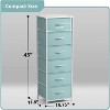 Sorbus Narrow 6 Drawers Nightstand with Steel Frame, Wood Top, Easy Pull Fabric Bins for Home, Bedroom, Office & Dorm - 4 of 4