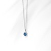Girls' Birthstone Cubic Zirconia Sterling Silver Necklace - In Season Jewelry - 4 of 4