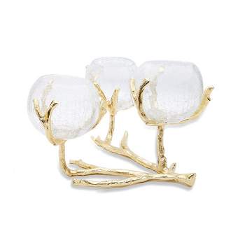 Classic Touch Gold 3 Branch Centerpiece