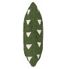 Green Triangle Print Throw Pillow - Skyline Furniture: Indoor Linen & Cotton, Zipper Closure, Removable Cover - image 2 of 4