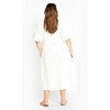 Women's Plus Size Denim Delilah Dress - ivory | CITY CHIC - 4 of 4