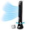 Honeywell QuietSet 8-Speed Oscillating Tower Fan Black HYF290B: Programmable Timer, Quiet Operation, ETL Listed - 2 of 4