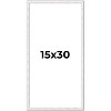 PosterPalooza | Panoramic Textured White Picture Frame - UV Acrylic, Foam Board Backing, Hanging Hardware - 2 of 4
