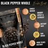 5Senses Black Pepper Whole | Bassline Burst | Single Origin | Non-GMO, Fairtrade (16oz/454g) Resealable Bag - 3 of 4