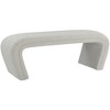 Meridian Furniture,Odelia Boucle Fabric Bench - 4 of 4