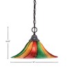 Toltec Lighting Any 1 - Light Pendant in  Dark Granite with 16" Mardi Gras Shade - 2 of 2