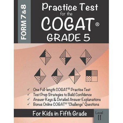 Practice Test for the COGAT Grade 5 Level 11 - by  Origins Publications (Paperback)