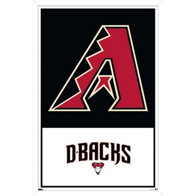 Mlb Arizona Diamondbacks Baseball Logo Glass Framed Panel : Target