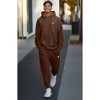 Dalix Alien Embroidery Sweatsuit Set Hoodie Jogger Soft Fleece Relaxed Fit Lounge Mens - 3 of 4