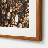 20" x 24" Wood Rings Framed Under Plexi Print Brown - Threshold™ designed with Studio McGee - image 3 of 3