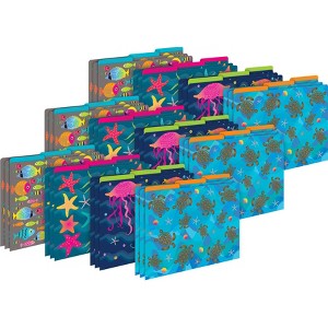 Barker Creek Kai Ola 14pt Letter-Size File Folders: Multicolored Paper, Top Tab, 50 Sheet Capacity, 36 Set - 1 of 3