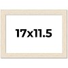 PosterPalooza | 17x11.5 Wide Barnwood Picture Frame, UV Acrylic, 6 Finishes - Grey, Brown, White, and Black - 2 of 4