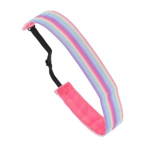 Unique Bargains Non Slip Tie-dye Headband Rainbow Stripes 1 Pc - 1 of 4