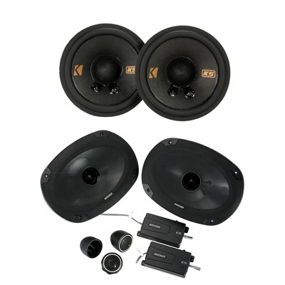 Kicker CS 6x9 + 2-3/4" Component Speakers Compatible with select Chevrolet Dodge & Toyota