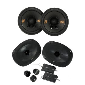 Kicker CS 6x9 + 2-3/4" Component Speakers Compatible with select Chevrolet Dodge & Toyota - 1 of 4