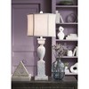 Signature Design by Ashley Madsbrook Polyresing Table Lamp, Antique White Turned Base, 34" Height, Drum Bell Shade - 2 of 4