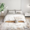 Aghana Digitals Brown Boho Faux Cashmere Area Rug - 6x9 Machine Washable Carpet with Grippers for - 4 of 4