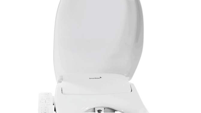 SB-2600 Electric Bidet Toilet Seat with Unlimited Heated Water and Touch Control Panel for Elongated Toilets White - SmartBidet, 2 of 13, play video