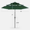 Best Choice Products 10ft 3-Tier Patio Umbrella, Market Sun Shade w/ Tilt Adjustment, Easy Crank - 2 of 4