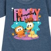Girls' - Garfield - Family Is Everything Graphic Short Sleeve Fleece Dress - 2 of 4