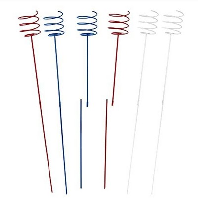 Maplefield Stick & Sip - Metal Lawn Stake Beverage Holders - Holds Cans, Bottles, and Cups - Great for Backyards (USA, 6)