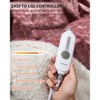 Electric Blanket, Washable Soft Velvet Heated Blankets with 4 Heating Levels, 4H Auto Shut Off, ETL Certified for Bedroom - 4 of 4
