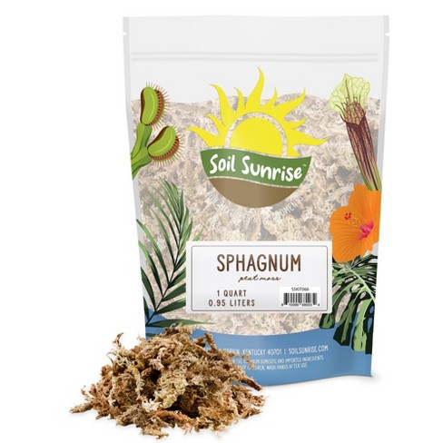Soil Sunrise- 1qt Long Fibered Sphagnum Peat Moss, For Orchid, Carnivorous  Plant, Terrariums : Target