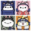 Men's Naruto Nyaruto Squad Portraits T-Shirt - 2 of 4