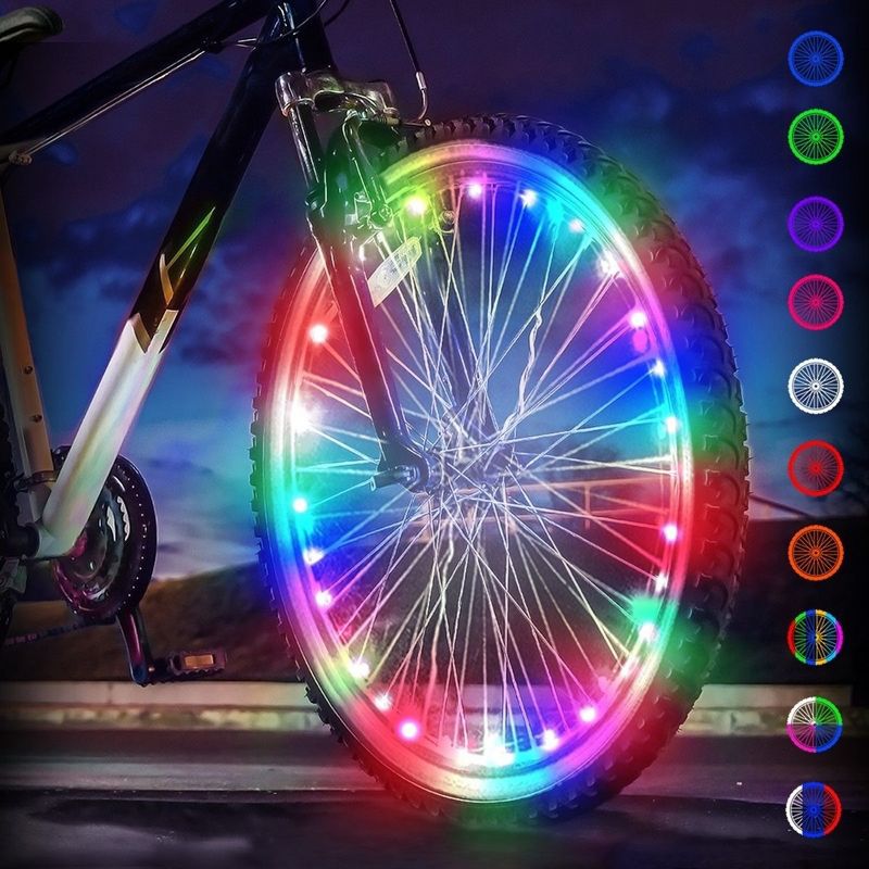 Activ Life Bike Wheel Lights (1 Tire, Multicolor) Top Basket Stuffers for Kids Girls Boys Teen Gifts; Best Spring Break Essentials, 2 of 5