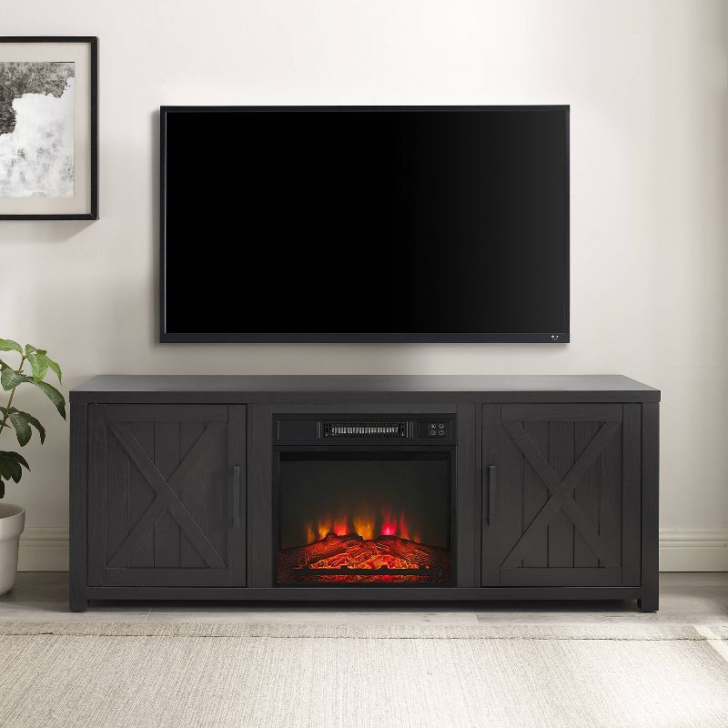58" Gordon Low Profile TV Stand for TVs up to 65" with Fireplace - Crosley, 4 of 17